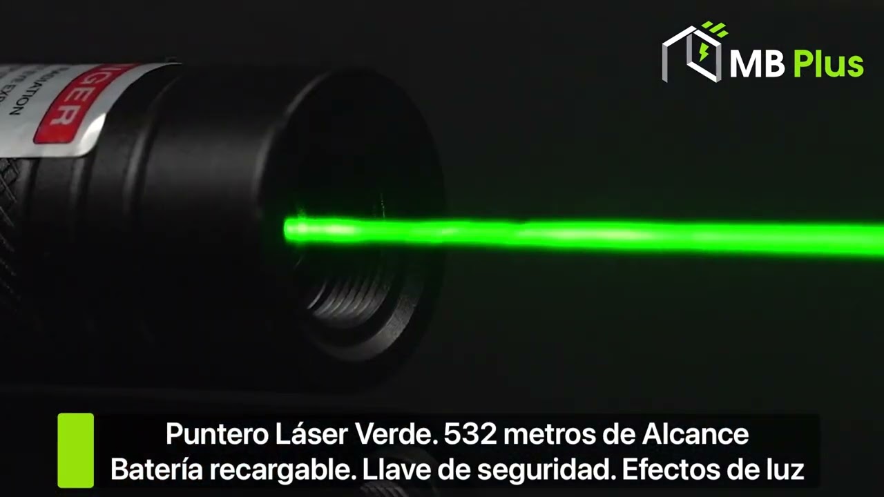 Puntero Laser Verde Larga Distancia Recargable Potente 532nm