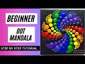 Beginner Dot Mandala Rainbow Swirl