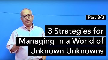 3 Strategies for Managing in a World of Unknown Unknowns. Part 1 - Introducing Unknown Unknowns.