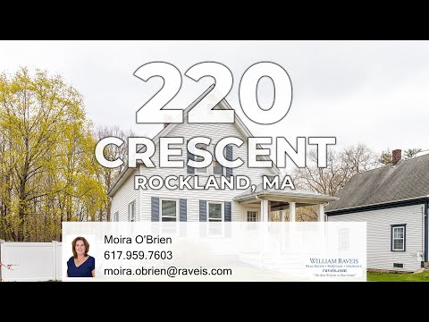 220 Crescent Street, Rockland, MA home video tour