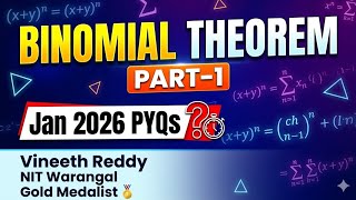 Binomial Theorem JEE Mains Jan 2026 PYQs Solved | Part-1  Net Worth