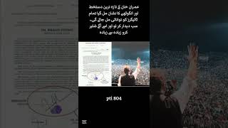 Imran Khan's latest signature and thumb impression has been found