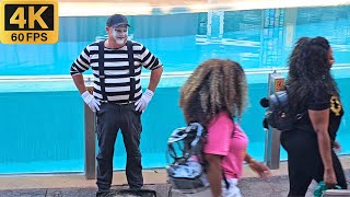 The charismatic mime Tom from SeaWorld Orlando  Tom the mime #tomthemime #seaworldmime