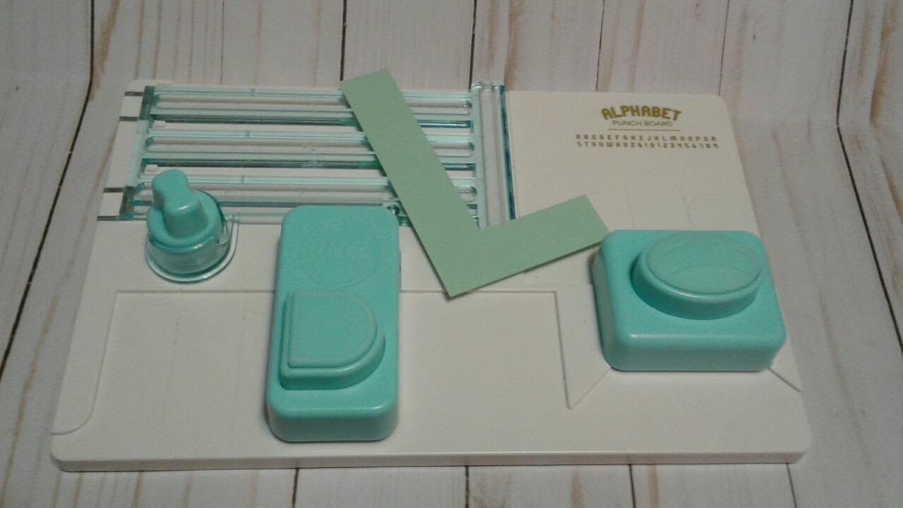 How To Make The Letter L Using The Alphabet Punch Board