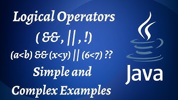 Logical Operators in Java | Examples of Logical Operators in Java | java | 9