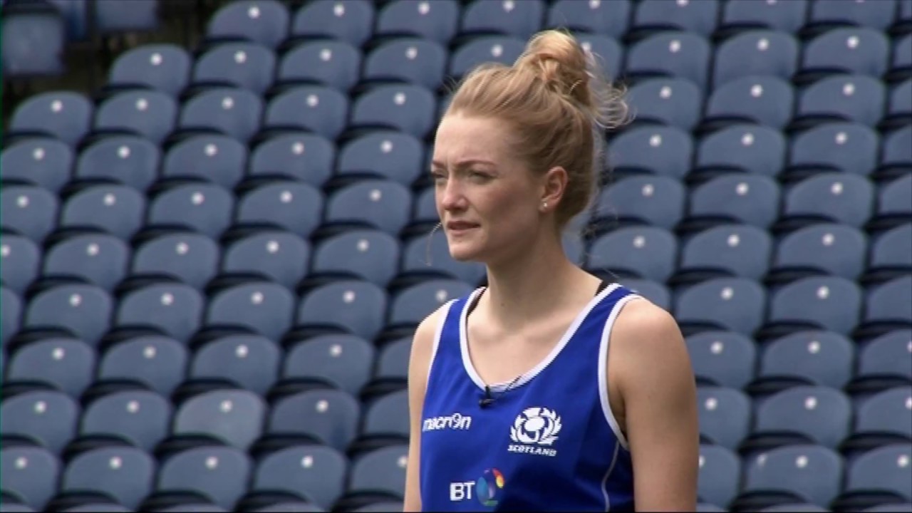 STV News Hollie Davidson Scotland's first female professional rugby