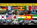 Cars with company origin | Country of origin cars brands | World top 200 cars brands | All cars 2021