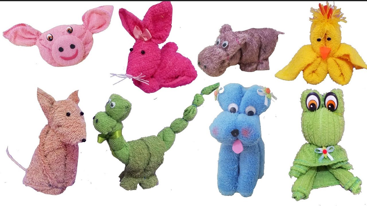 11 bichinhos de toalha