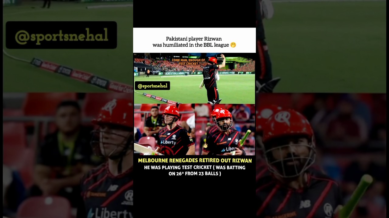 Rizwan embarassing in BBL 