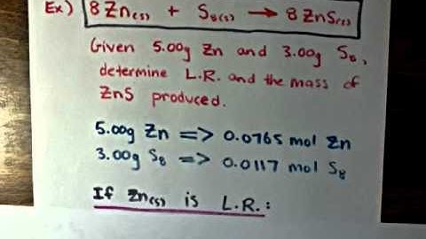 Limiting Reagent Example 1