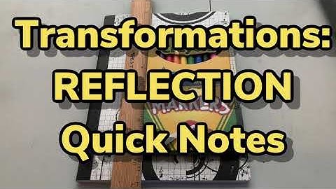 Transformations: REFLECTION Quick Notes