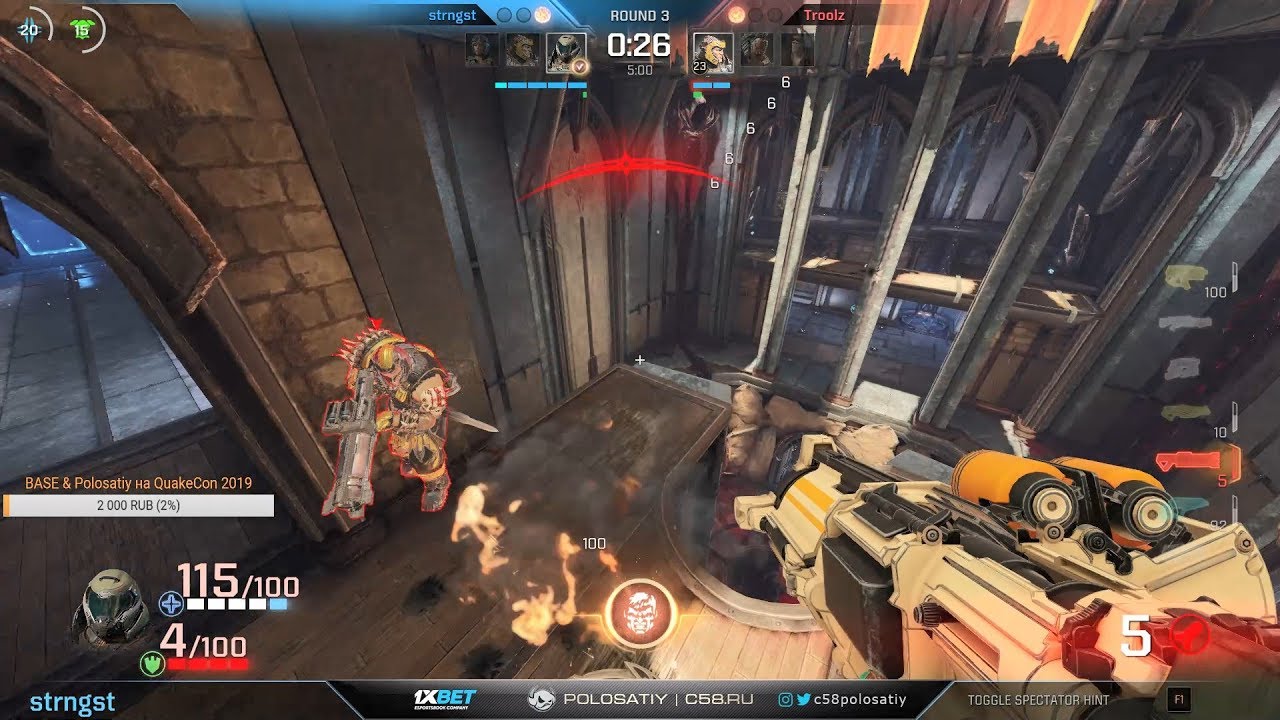 c58 Battle #3 – Troolz vs. strngst – Quake Champions