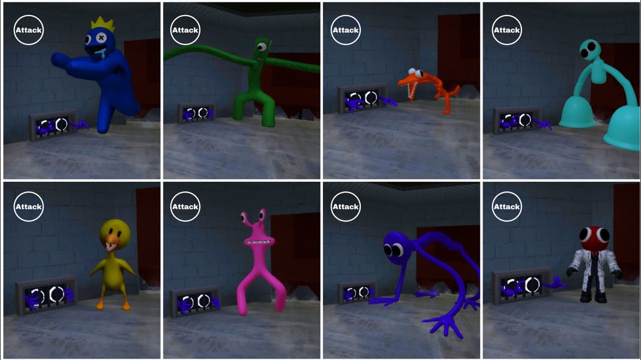 ​REALISTIC Blue vs Green vs Orange! ⚔️ All Monsters Comparison