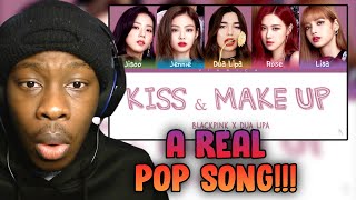 Dua Lipa & BLACKPINK - 'KISS AND MAKE UP' Lyrics l Reaction