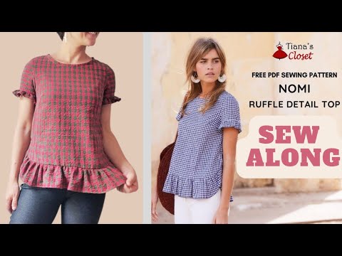 Nomi Ruffle Top Sew Along // Free Pattern // Tiana's Closet Sewing ...