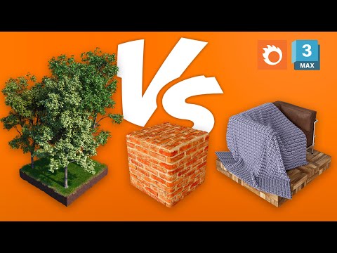 Scatter vs Pattern vs Displacement in 3ds Max (Chaos Corona)