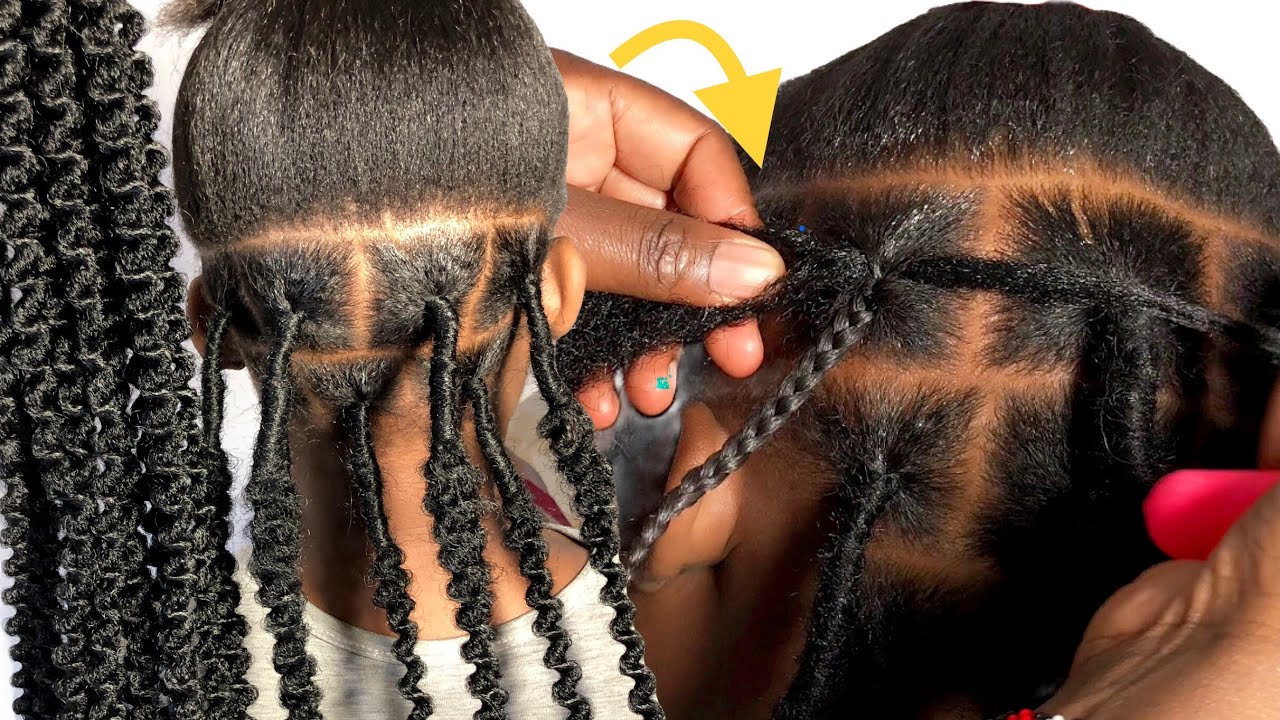 Two different ways to install fluffy kinky| Long braids crotchet method @JANEILHAIRCOLLECTION