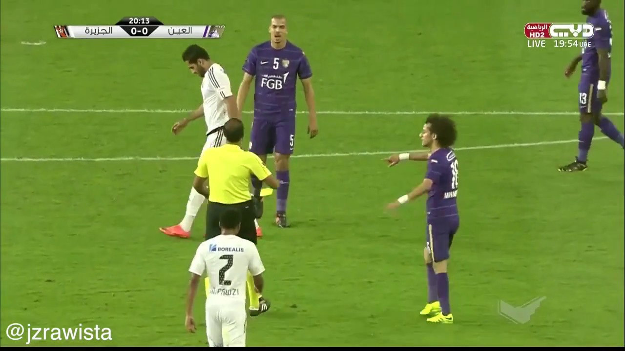 ملخص لمباراة الجزيرة 3-1 العين/ الدور الاول لدوري الخليج العربي موسم 2016-2017