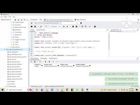 SQL Basics- Data Control Language - YouTube