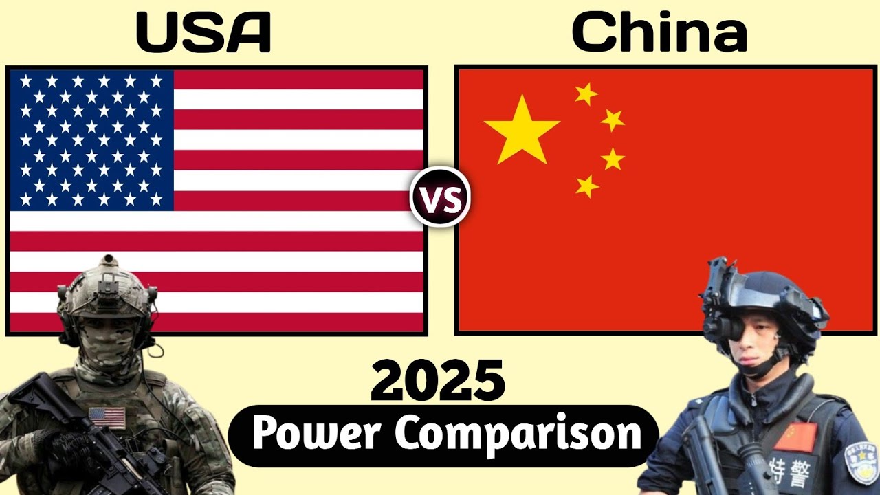 USA vs China Millitary Power Comparison 2025| China vs US Millitary ...