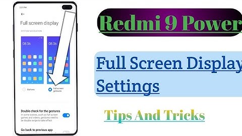 Redmi 9 Power || Full Screen Gestures How To Use 🔥