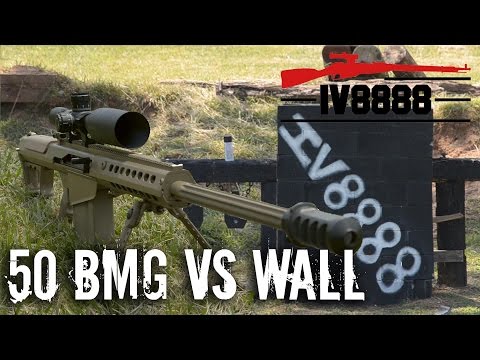 50 BMG vs Block Wall