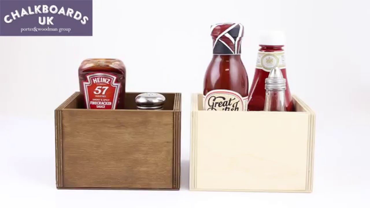 Square Condiment Holder - ChalkboardsUK