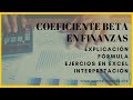 Coeficiente Beta de una Acción / Empresa (Finanzas) ► Ejercicios resueltos en Excel