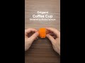 Origami Coffee Cup (Shuzo Fujimoto) #shorts