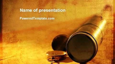 Spy Glass PowerPoint Template by PoweredTemplate.com