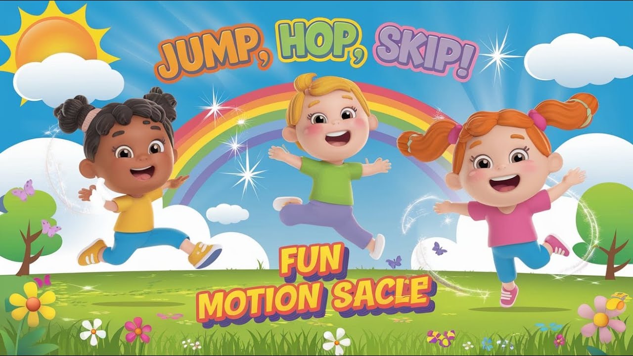 Jump, Hop, Skip! | Fun Movement Song for Kids to Dance & Play