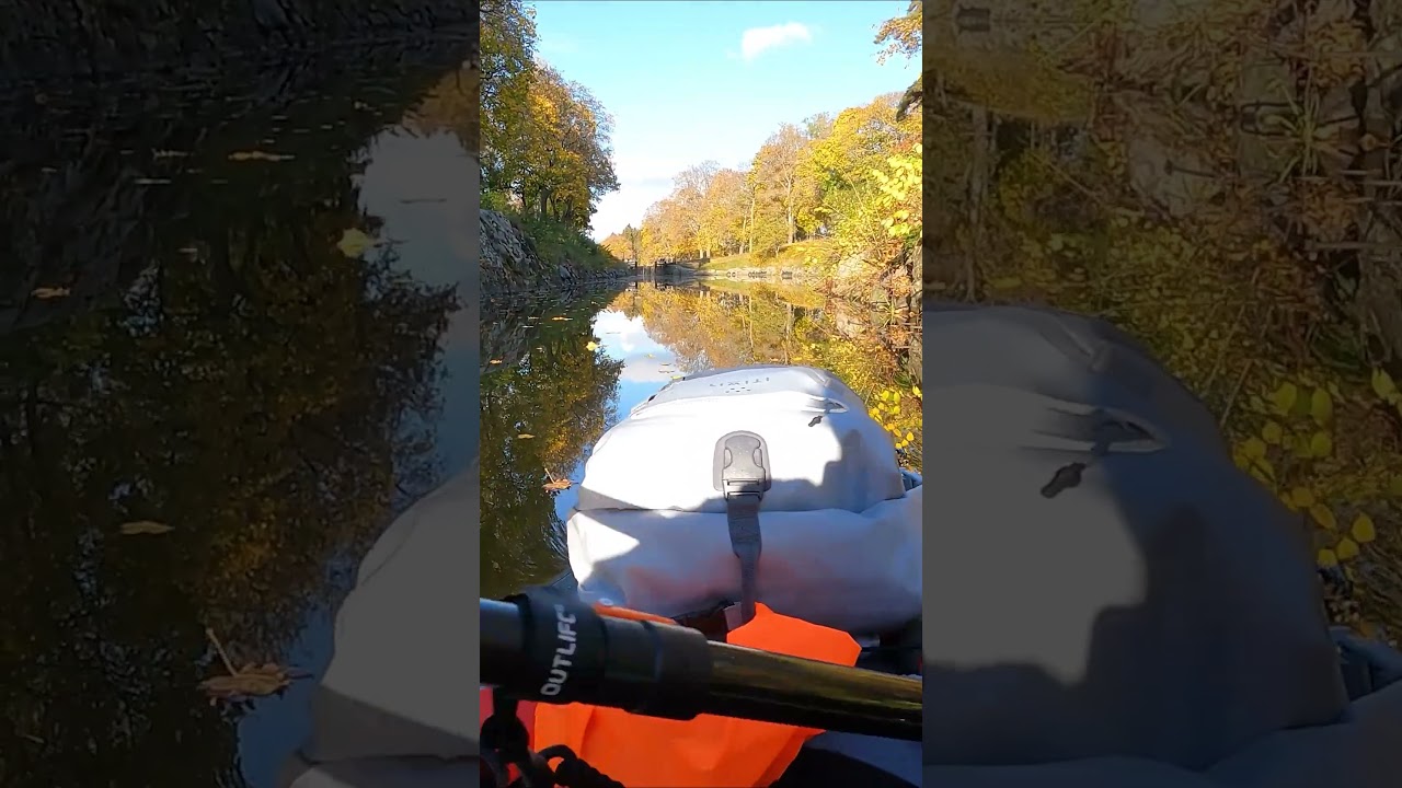 Canal kayaking in autumn - Itiwit X500 Strenfit kayak, Torshälla (2 day solo expedition)