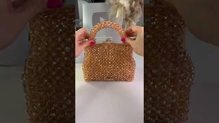 A very beautiful beaded bag came out of this kit ✨#asmr #beadedbag #tutorial #beadbag