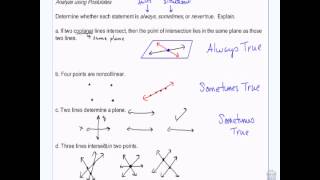 Geometry: Postulates and Paragraph Proofs