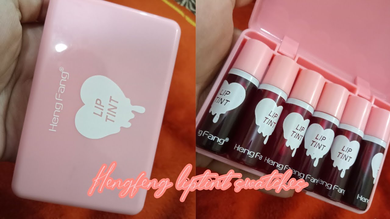 heng Feng liptint swatches | purple Sticks