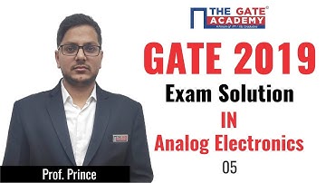 GATE 2019 Answer Key - Paper Analysis for Instrumentation Engineering | Analog Electronics - 05