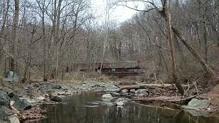 CSX empty coal train in Sykesville Maryland 