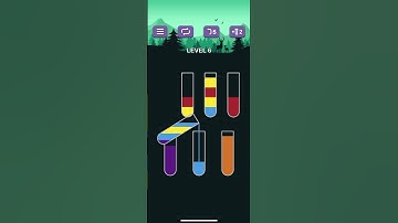 Water Sort Puzzle- Level 6 #gameplay #games #gaming