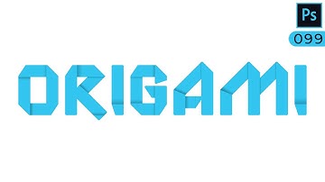 Origami text effect in Photoshop