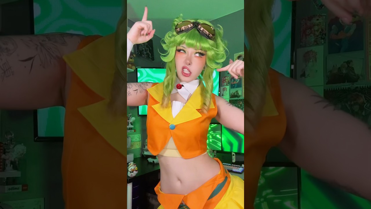 lalalala #cosplay #makeup #vocaloid #gumi #vocaloidcosplay