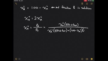 You have a solution of two volatile liquids, A and B (assume ideal behavior). Pure liquid A has a v…