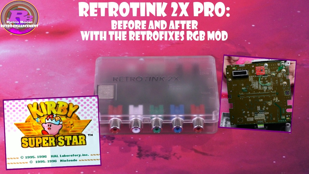 RetroTINK 2X Pro: Before and After with the RetroFixes RGB Mod