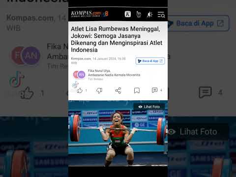 Atlet Lisa Rumbewas Meninggal. Jokowi: Semoga Jasanya Dikenang dan Menginspirasi Atlet Indonesia