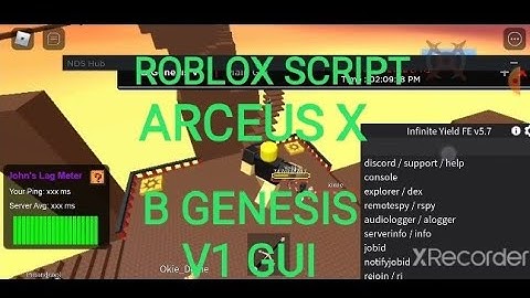 Arceus X Roblox Script (B Genesis V1 Gui) Arceus X V2.0.10