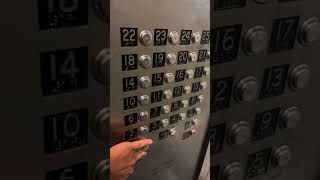 NYCHA Fulton high,rise house’s riding elevator(B)17th floor L building 418 W.17th St
