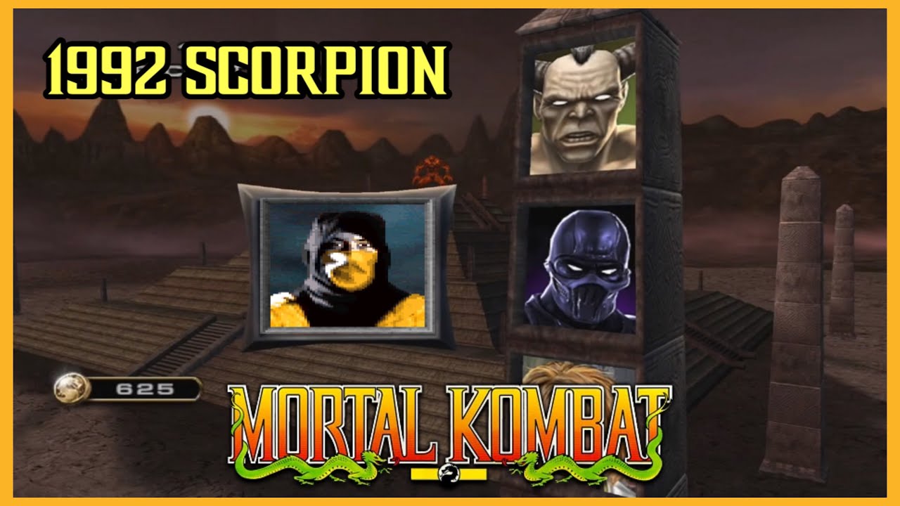 1992 SCORPION “Max Difficulty” Kreate-A-Fighter - Mortal Kombat