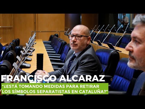 Alcaraz, al Defensor del Pueblo: "¿Está tomando medidas contra la simbología separatista catalana?"