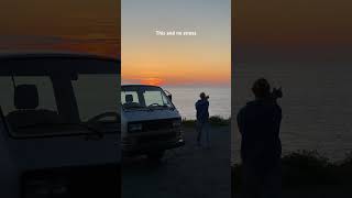 Van, Cat And A Sunset