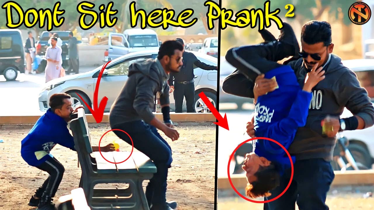 Dont Sit here Prank Pt 2   Funny Public Prank  New Talent