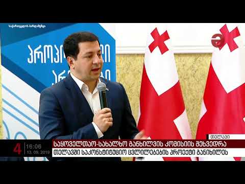 როგორ მიმდიანრეობს საკონსტიტუციო პროექტის განხილვა და რა შეკითხვები დაისვა შეხვედრაზე?